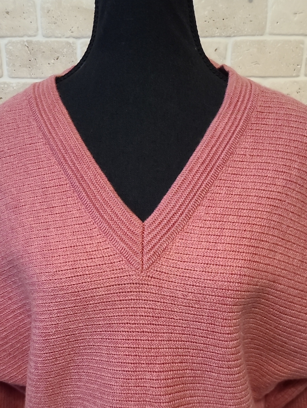 Wilfred Merino Wool  Free Rose Pink Scoop Neck Dolman Sleeve Knit Sweater Sz S/M